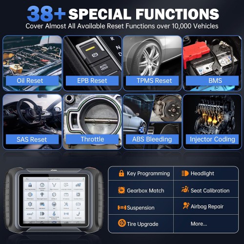 2024 XTOOL D8S Full Diagnostic Scan Tool CAN FD & DoIP, ECU Coding, Bi-Directional Control, 38+Resets, Key Programming, Upgraded Version of D8