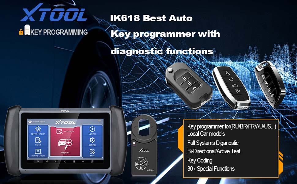 XTOOL InPlus IK618 OE-Level Diagnostic Tool and Powerful Key Programmer-2