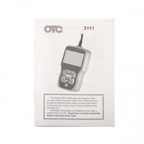 OTC OBDII CAN ABS Airbag (SRS) Scan Tool OBD2 EOBD V3111 Code Reader