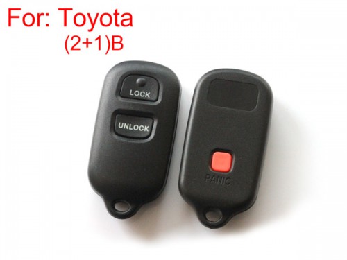 Remote Key Shell 2+1 button for Toyota 5 Pcs/lot