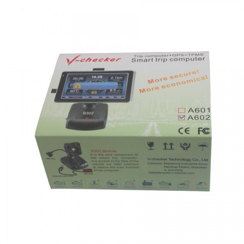 V-CHECKER A602 Trip Computer Complete In Specifications with GPS function choose SC267