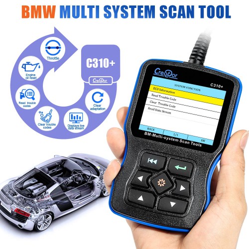 V11.7 Creator C310+ Multi System Scan Tool for BMW Support English ＆ Deutsch language
