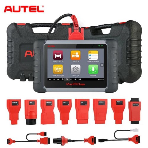Autel MaxiPro MP808K MP808S Kit with OE-Level All Systems Diagnostic Tool Support Injector Coding with Complete OBDI Adapters