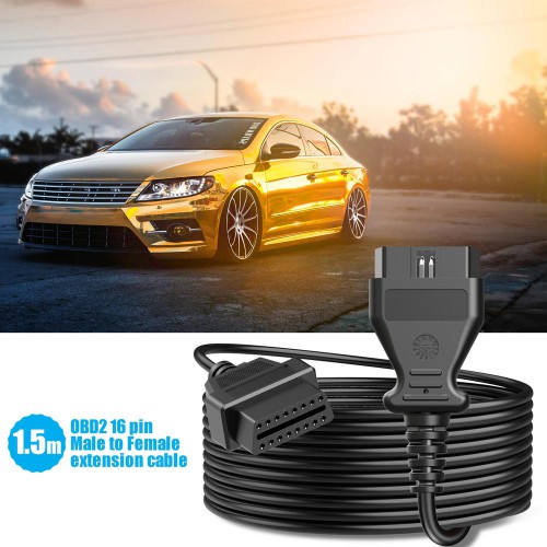 1.5m 16Pin OBD2 OBDII Cable Male to Female Extension Cable OBD2 Cable Connector Car Diagnostic Adapter(Choose SF45)