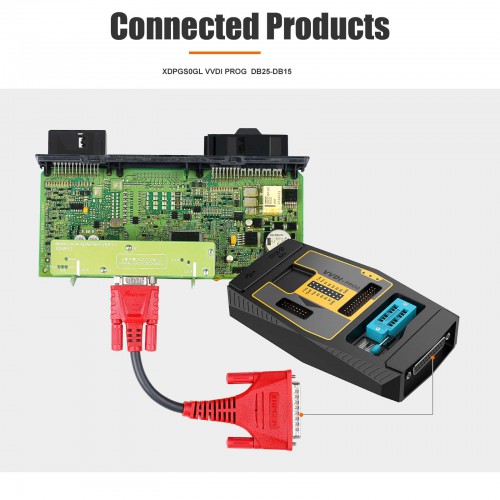Xhorse XDPGS0GL DB25 DB15 Connector Cable Work With VVDI PROG and Solder-Free Adapters