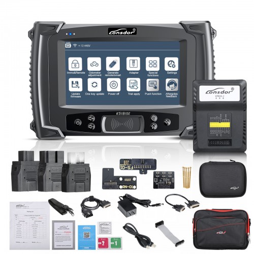 Lonsdor K518ISE Key Programmer With Super ADP 8A/4A Adapter and LKE Emulator for Toyota Proximity without PIN