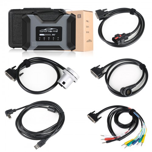 SUPER MB PRO M6+ Mercedes Benz Car Truck Diagnosis Tool With Full Cable Package Support BMW Replaces MB SD C4