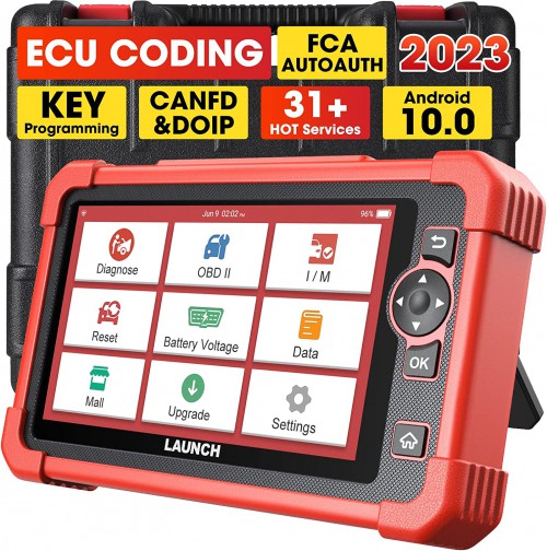 2024 LAUNCH X431 CRP919X All Systems OBD2 Scanner Bi-Directional Diagnostic Scan Tool With 31+ Reset, CAN FD/DoIP, FCA Autoauth, 2 Years Free Updates