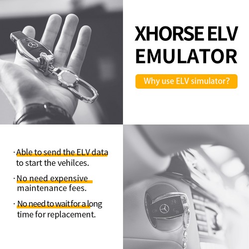 5PCS Xhorse ELV Emulator Renew ESL for Mercedes Benz W204 W207 W212 Work with VVDI MB Tool