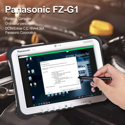 Second-hand Panasonic FZ-G1 I5 4th Generation Tablet 8G With V2024.03 Mercedes Benz Software 512G SSD Win10