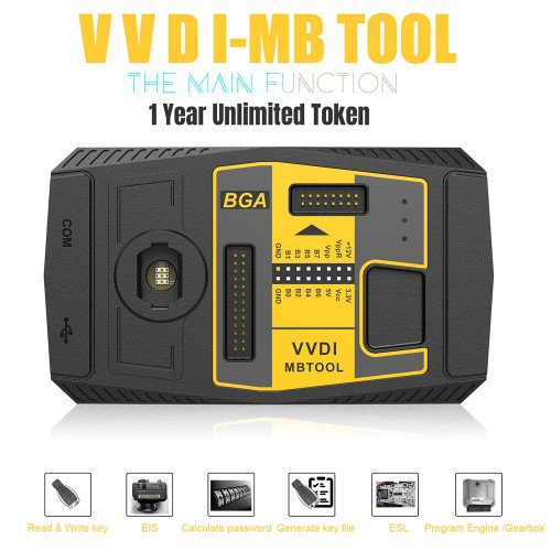 Xhorse VVDI MB BGA Tool Mercedes Benz Key Programmer with 1 Year Unlimited Tokens