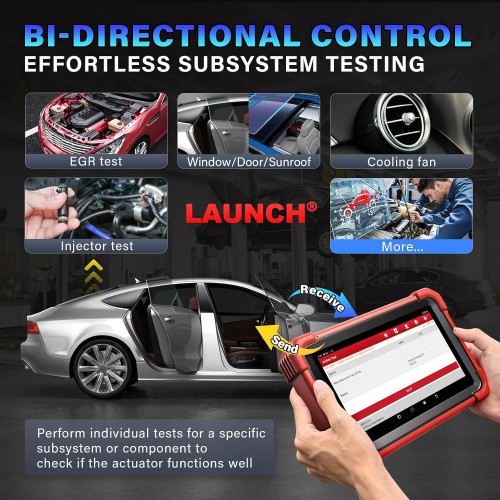 2024 LAUNCH X431 Creader CRP919XBT OBD2 Scanner Bidirectional Bluetooth Wireless Diagnostic Tool, CANFD & DOIP, FCA AutoAuth, VAG Guided, ECU Coding