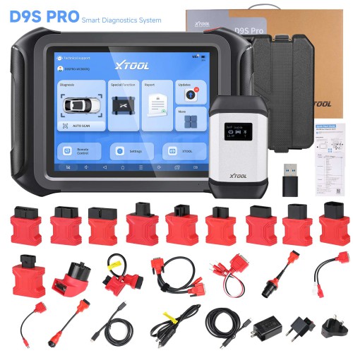 2024 XTOOL D9SPRO D9S PRO Scan Tool All System Diagnostics, Bidirectional, ECU Programming, Topology Map, CANFD DOIP, 42+ Resets, 3 Years Free Update