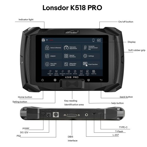 2024 Lonsdor K518 Pro Key Programmer FCV Version All-in-One Key Programmer 5+5 Car Series Free Use Full Functions