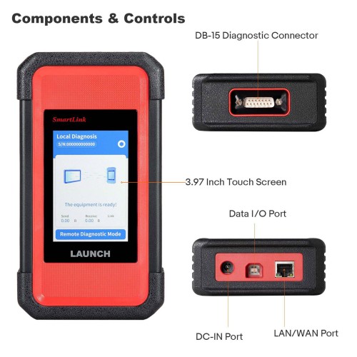 2024 LAUNCH X431 PAD V ELITE Bi-Directional Diagnostic Tool J2534 & Online Programming Topology Map CANFD DOIP 60 Service Same Functions as PAD VII