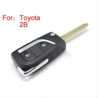 Modified Flip Remote Key Shell 2 Button for Toyota 5 Pcs/lot