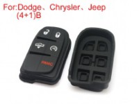 Button rubber 4+1button (use for Dodge Chrysler Jeep)
