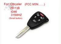 Remote key 5+1 button ID 46 315MHZ FCC M3N (Small button) for Chrysler 5pcs/lot Free Shhipping