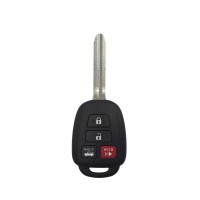 5Pcs XHORSE XKTO06EN  Toyota Style Flat 4 Buttons Wired Universal Remote Key for VVDI VVDI2 Key Tool English Version