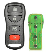 Xhorse XKNI00EN Universal Wired Remote Key 3+1 Buttons for Nissan Type for VVDI Mini Key Tool 5pcs/ lot