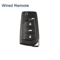 XHORSE XKTO00EN VVDI2 Toyota Type Wired Universal Remote Key 3 Buttons English Version 5pcs/ lot