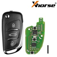 5pcs XHORSE XKDS00CH Volkswagen DS Style Remote Key 3 Buttons for VVDI Key Tool