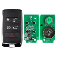 5pcs Lonsdor JLR Smart Key for 2018-2021 Land Rover Jaguar 433MHz/ 315MHz with Emergency Start ( With PCB)