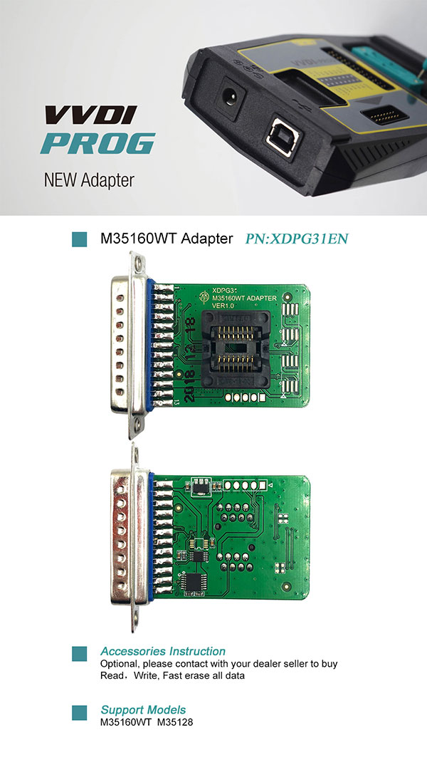 xhorse-m35160wt-adapter