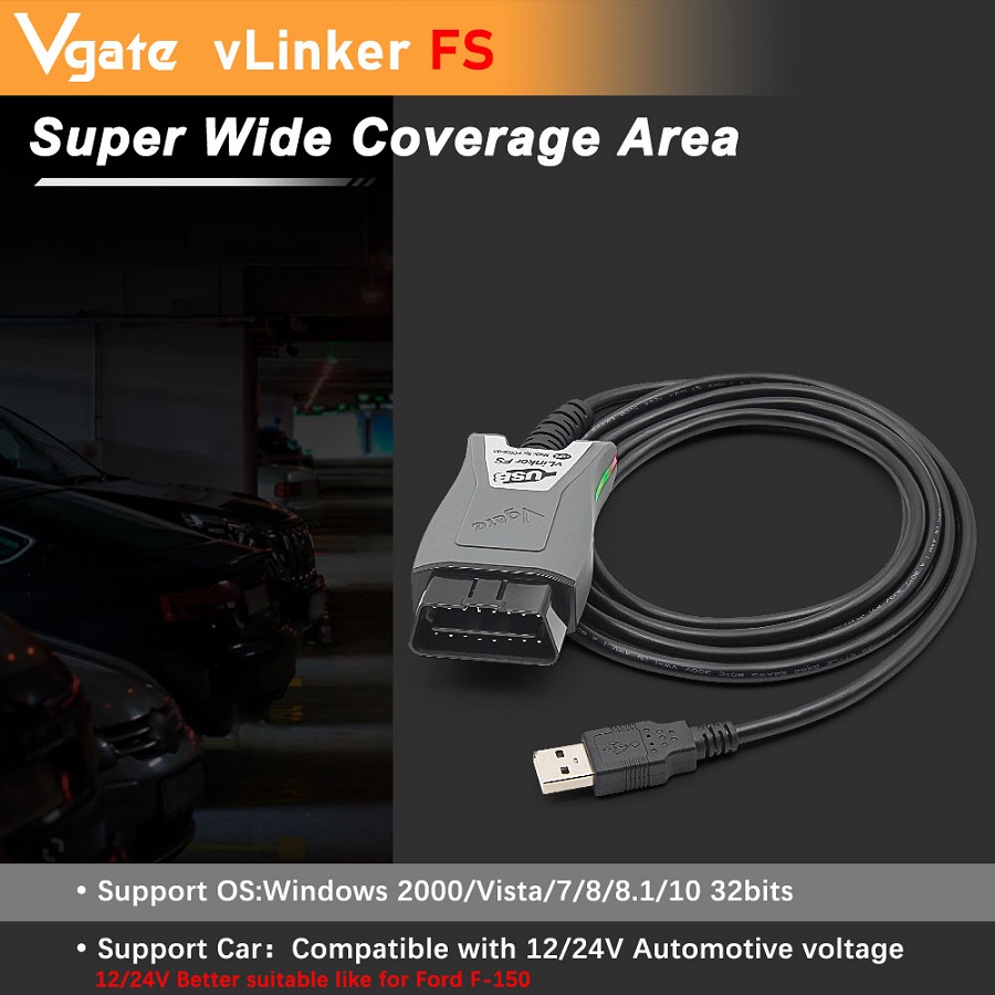 Vgate vLinker FS ELM327 For Ford FORScan HS/MS-CAN-1