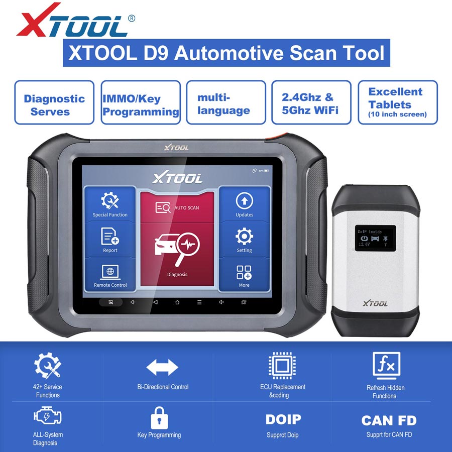 XTOOL D9 Automotive diagnostic Scan Tool 