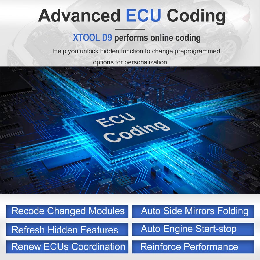 xtool d9 Advanced ECU Coding