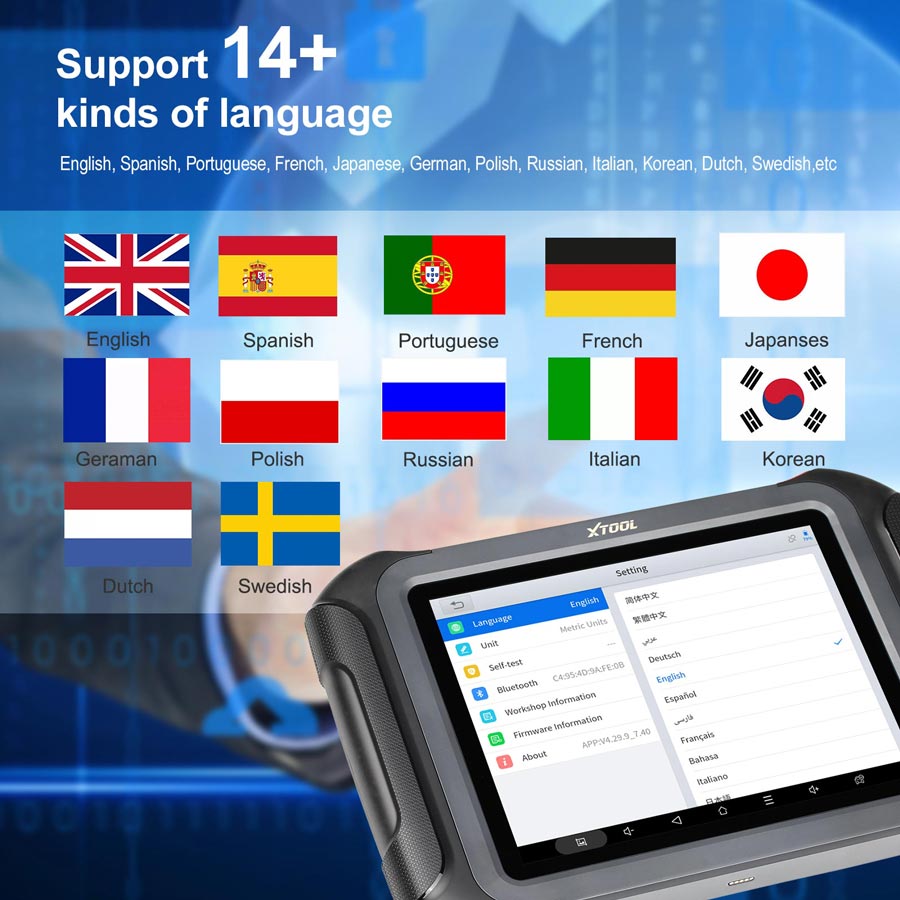 Xtool D9 Support 14+ Languages