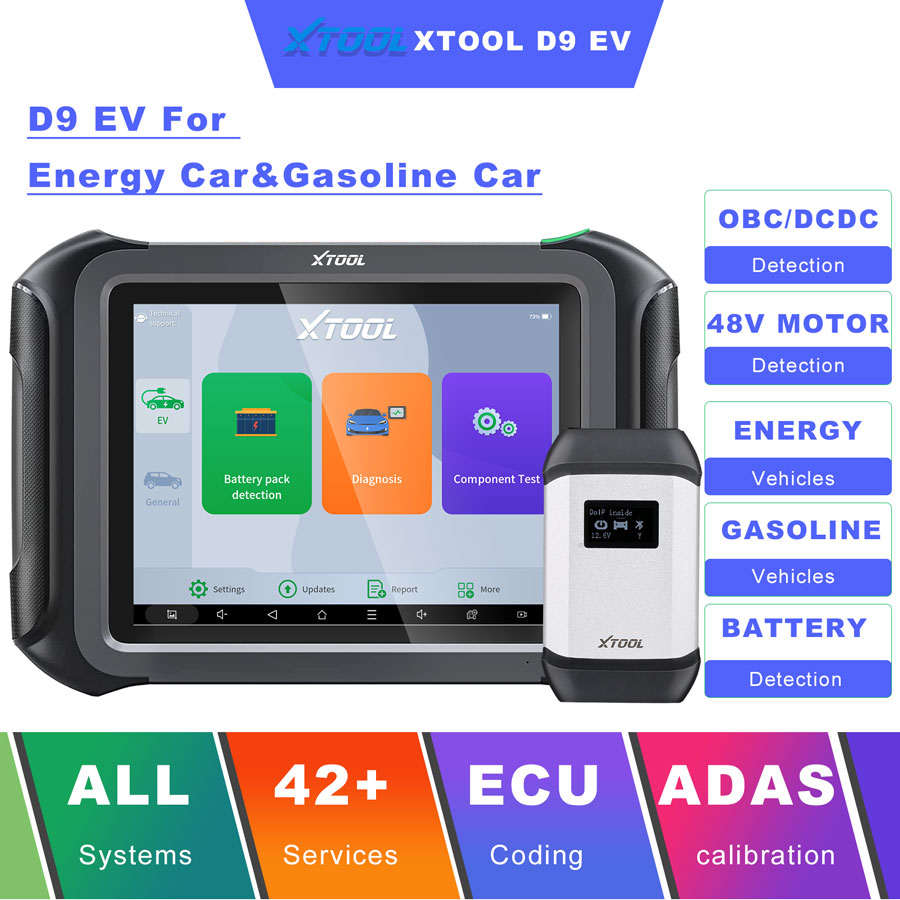 XTOOL D9 EV Electric Vehicles Diagnostic Tool