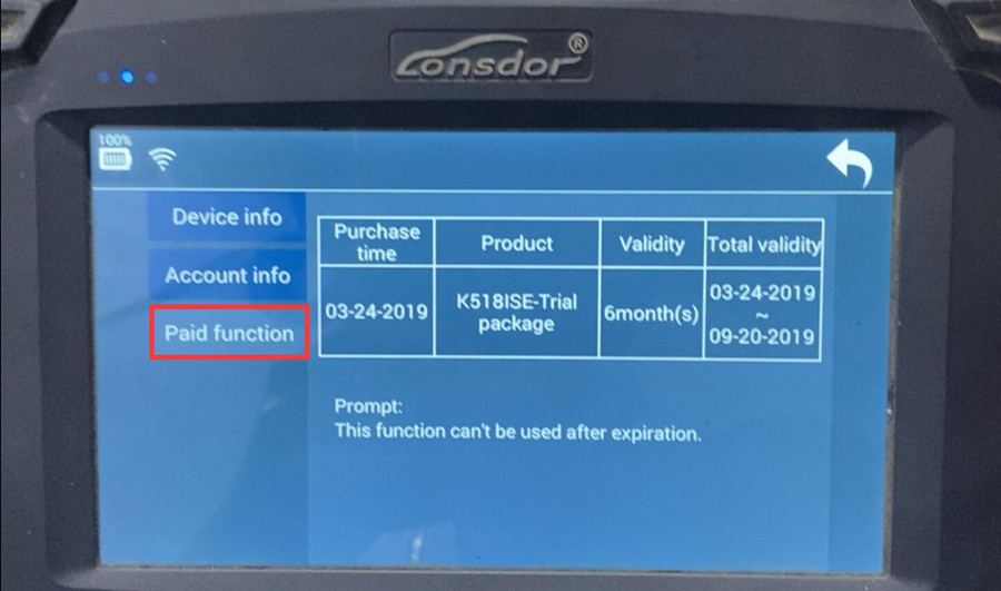 Lonsdor K518ISE Third Time Subscription of 1 Year Fully Update