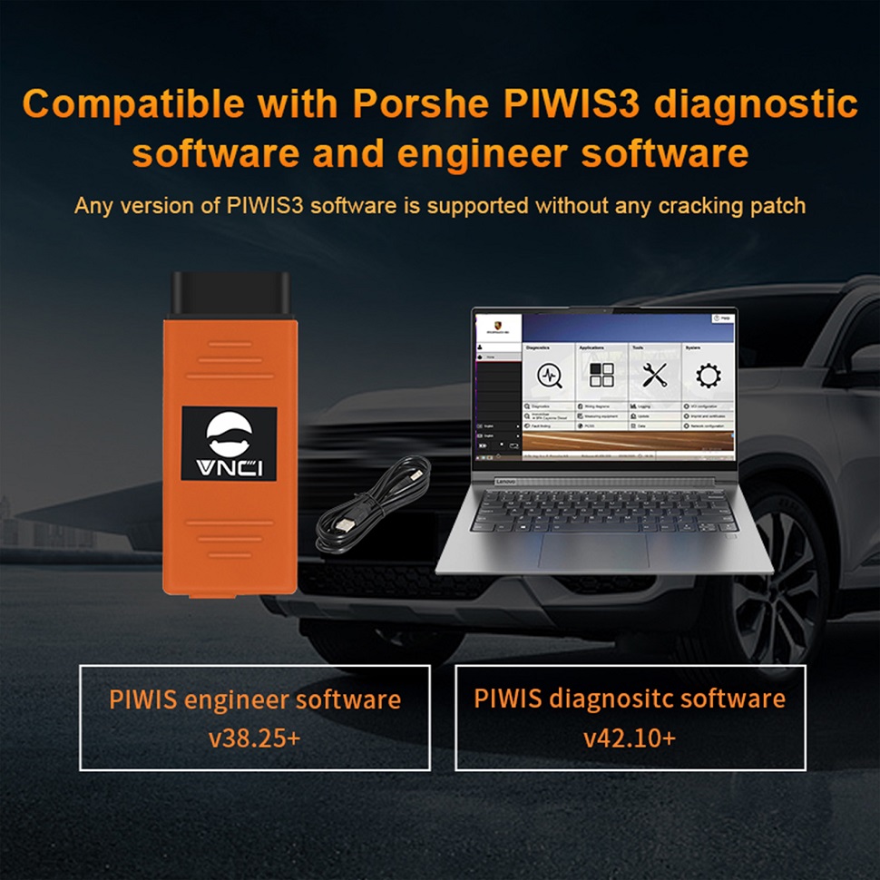 VNCI PT3G compatible with Porsche PIWIS3 software