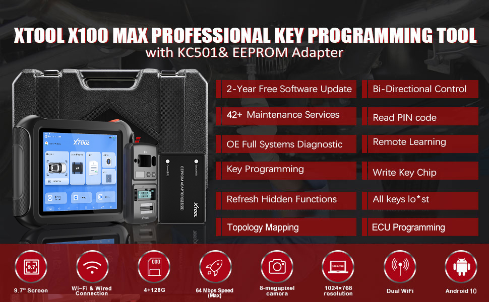 XTOOL X100 MAX Advanced Key Programmer