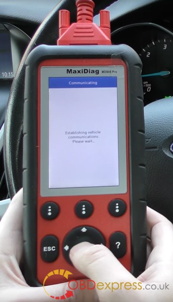 Autel MD808 Pro ABS Reset For Ford Focus 