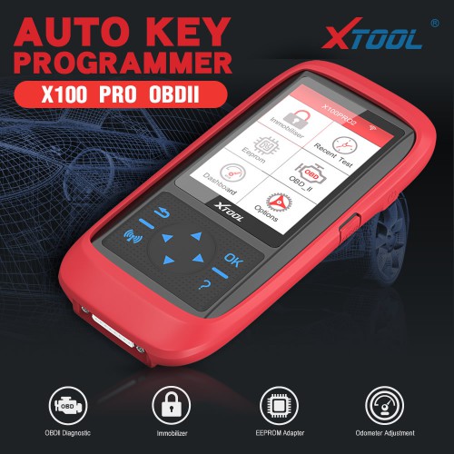 XTOOL X100 Pro2 Car Key Programmer Support IMMO/ OBDII Diagnostic/ Odometer Correction With EEPROM Adapter Free Online Upgrade