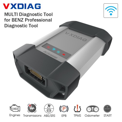 VXDIAG MB C6 VXdiag MULTI Diagnostic Tool for Mercedes Benz With V2023.09 Software Hard Drive (500 GB HDD)