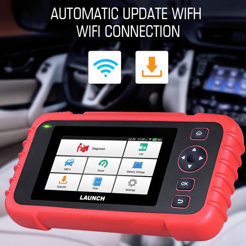Launch X431 CRP123X Creader OBD2 Code Reader for Engine Transmission ABS SRS Diagnostics with AutoVIN Service Lifetime Free Update Online