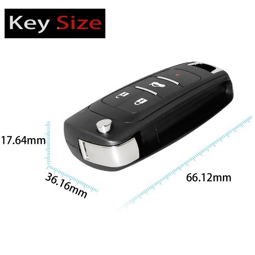 XHORSE XKBU01EN Buick Wired with Folding 4 Buttons Remote Key