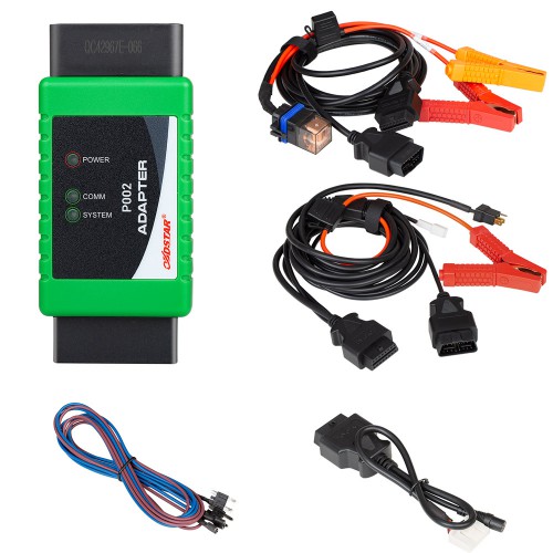OBDSTAR P002 Adapter Full Package with TOYOTA 8A Cable + Ford All Key Lost Cable+ Work with X300 DP Plus/ X300 Pro4