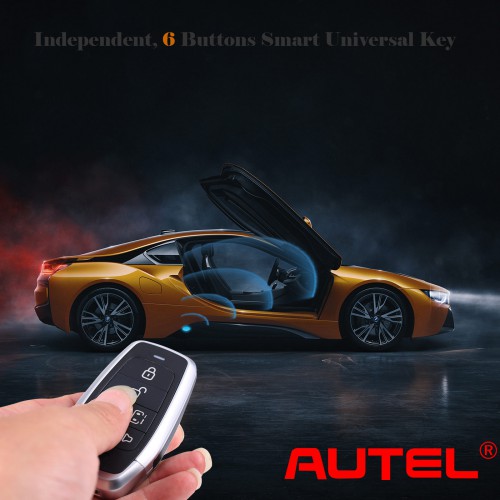 AUTEL IKEYAT006BL Independent 6 Buttons Universal Smart Key