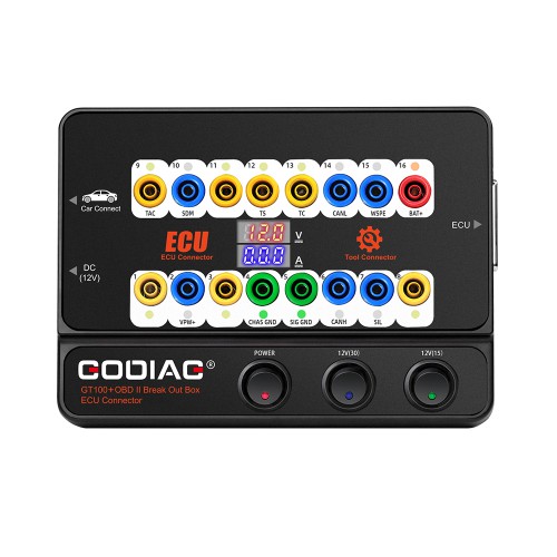 GODIAG GT100+ New Generation OBDII Detector Break Out Box ECU Connector with Electronic Current Display and CANBUS Protocol