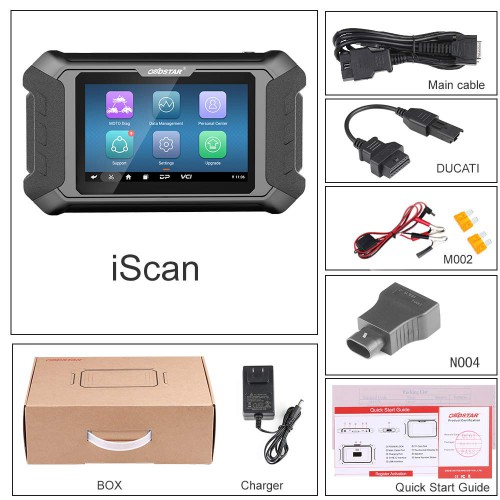 OBDSTAR iScan Ducati Motorcycles Diagnostic Scanner & Key Programmer Supports Multi-Language