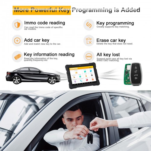 Humzor NexzDAS Pro Bluetooth Full System Diagnostic Tool Professional OBD2 Scanner with IMMO Oil Reset, TPMS, ABS, SAS, TPS, DPF