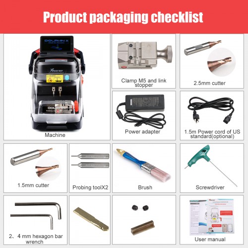2023 Xhorse Dolphin XP005L Dolphin II XP-005L Key Cutting Machine and VVDI Key Tool Plus Get Free One MB Token Everyday