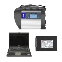 [SSD Version] MB Star MB SD C4 Plus Diagnosis for Mercedes Benz With SSD Software And Dell D630 4GB Second Hand Laptop