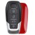 5pcs XHORSE XKFEF2EN Ferrari Type Universal Remote Key Wired Folding Key 4 Buttons Bright Red