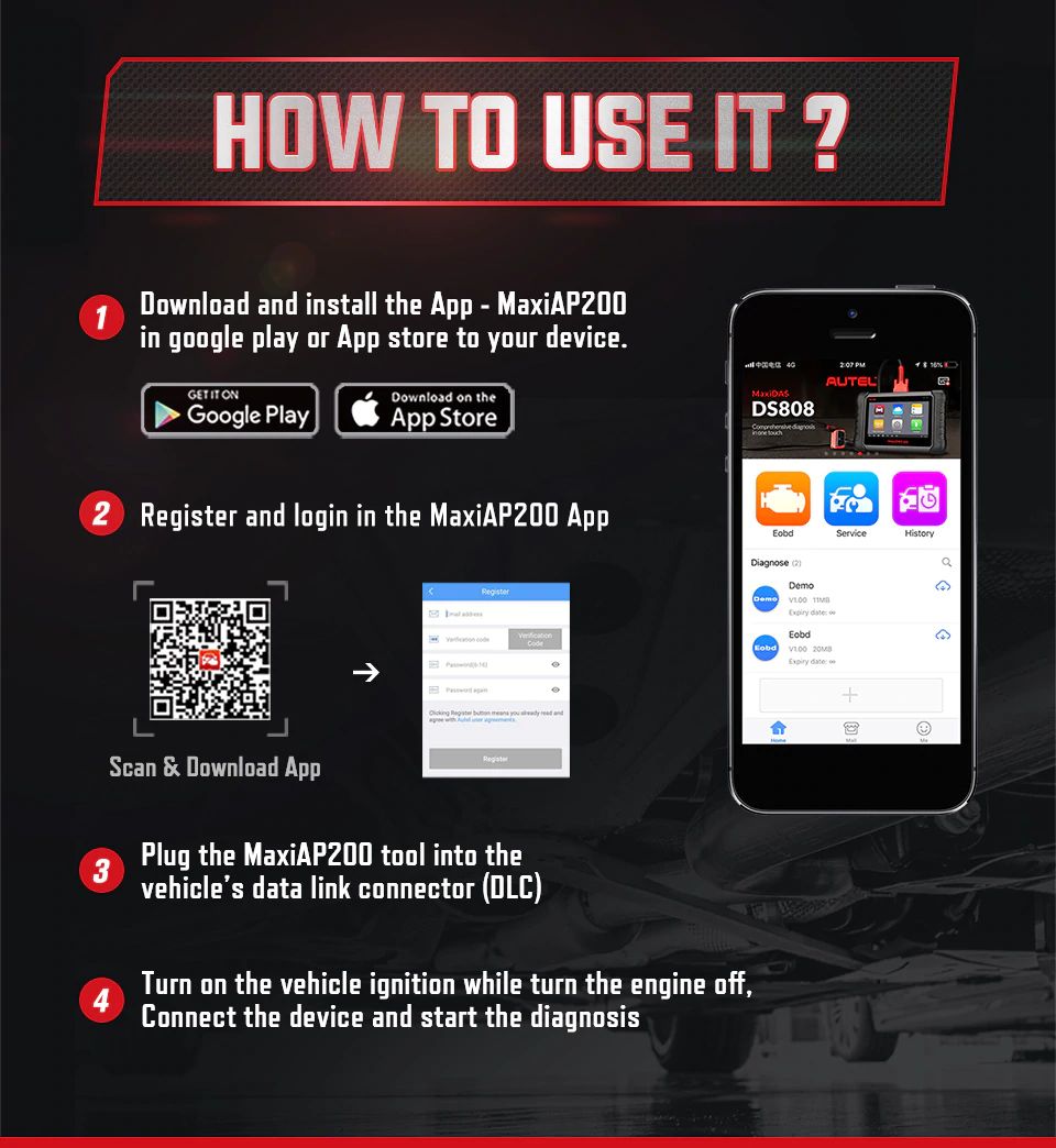 how to use autel ap200